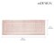 mDesign Bathroom 100% Cotton Rectangular Rug, Long Runner, 60" x 21"